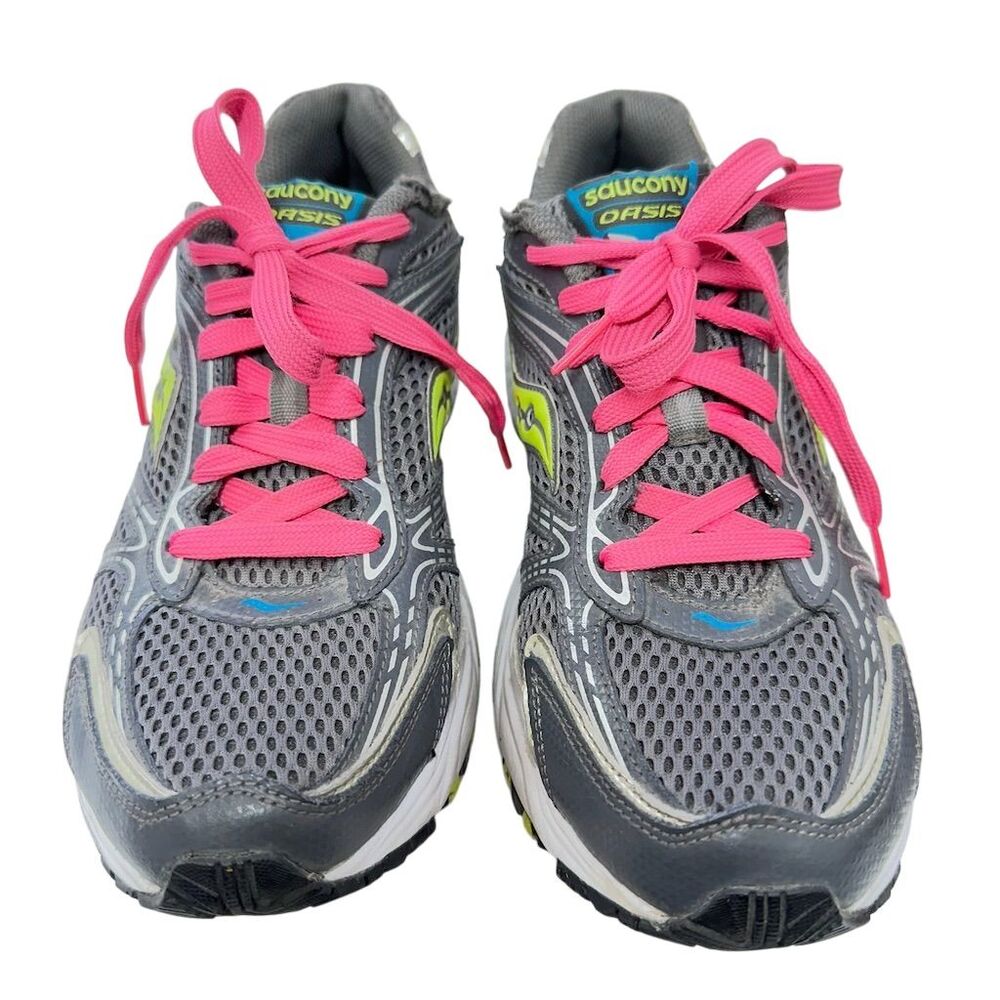 Saucony Oasis Women's Running Shoes‎ Gray/Pink Size 9 Athletic Sneakers - Picture 2 of 11